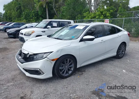 2019 Honda Civic Ex z USA, uszkodzony, nr VIN 19XFC1F3XKE008707